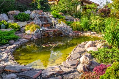 Pond Lighting Installation