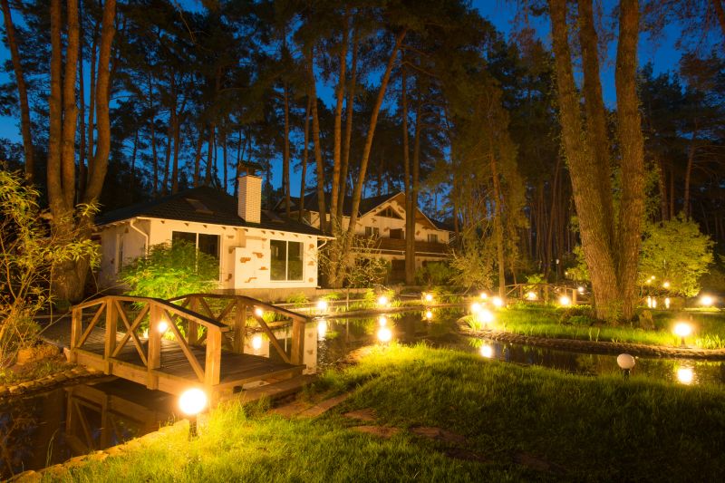 Pond Lighting Installation