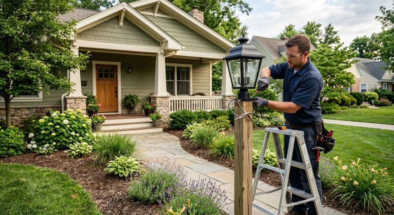 Outdoor Lamp Installation in Prescott Valley, AZ