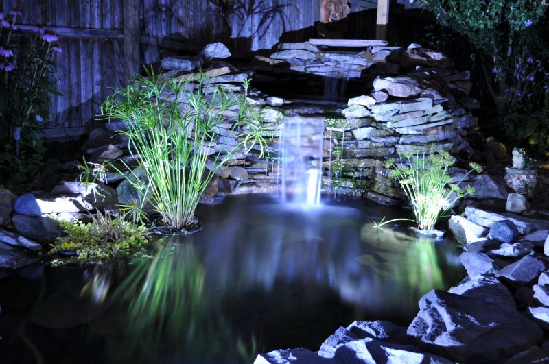 Pond Lighting Installation